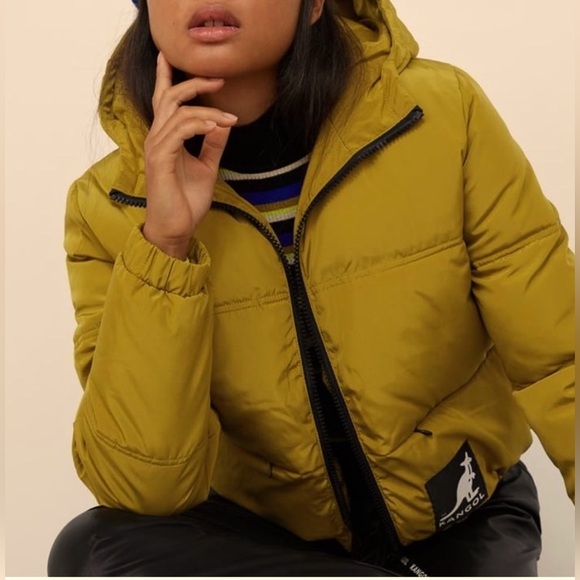 NWOT Kangol x H&M Reflective Hi-Vis Puffer Jacket Coat size XS - Picture 2 of 13